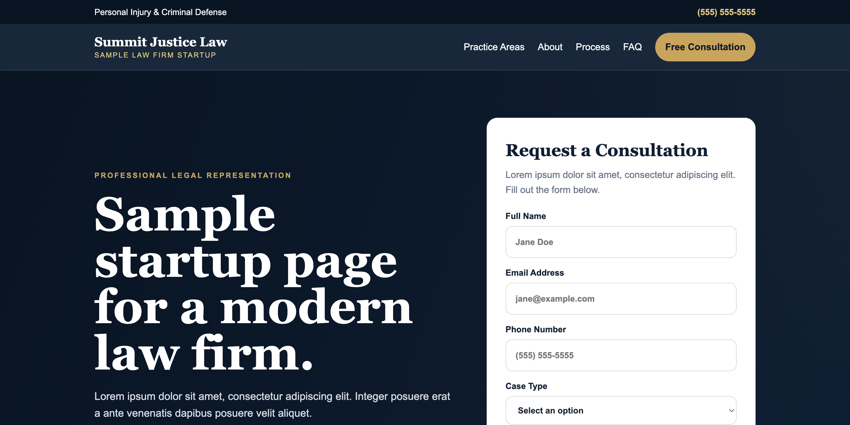 Law Firm Startup Template preview