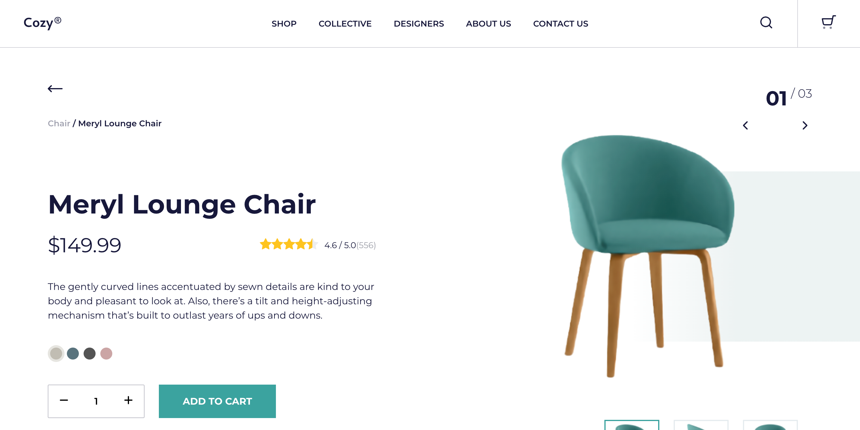 Product & Checkout E-Commerce Template preview